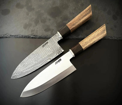 Handmade Damascus Steel Deba Japanese Chef Knife - Jayger