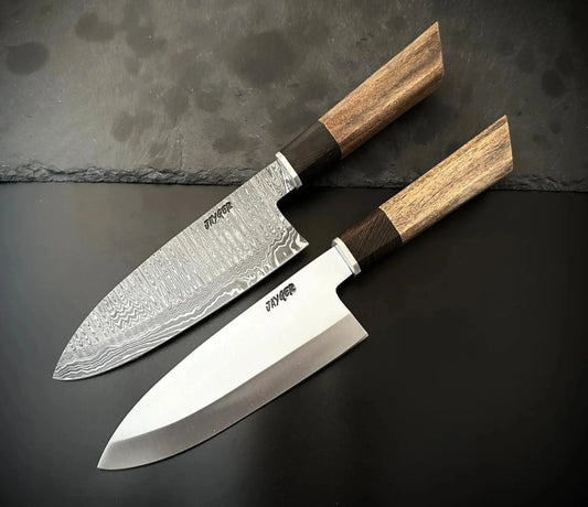 Handmade Damascus Steel Deba Japanese Chef Knife - Jayger