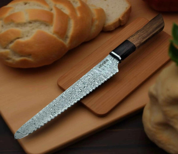 Handmade Fixed Blade Hunting Knife with Leather Sheath – Stag Handle